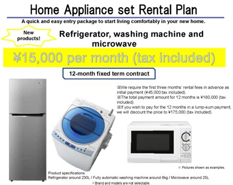 Appliance rental service